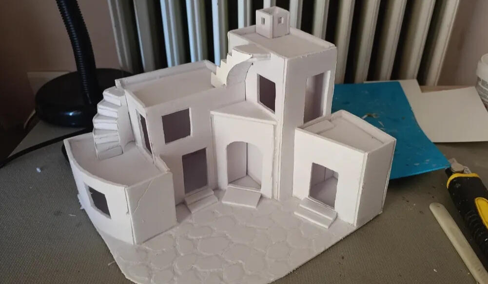 Cycladic house in progress